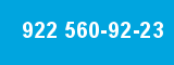 922 560-92-23 922 560-92-23